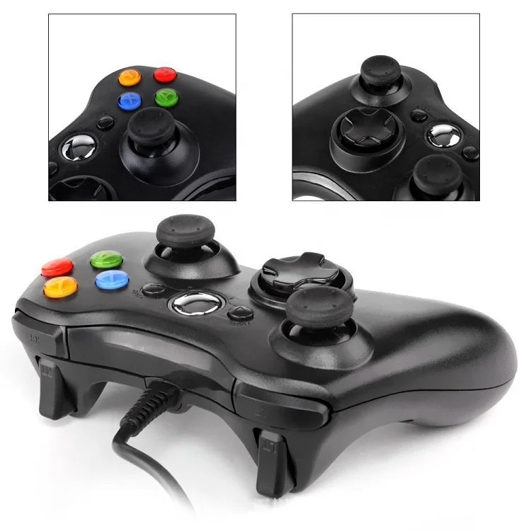 Controle com Fio para Xbox 360 e PC – Precisão e Conforto para Suas Partidas! 🎮🔥