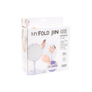 Espelho de maquiagem articulado com círculo de LED efeito Ring Light