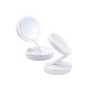 Espelho de maquiagem articulado com círculo de LED efeito Ring Light