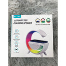 Luminária De Mesa Abajur Rgb Smart Bluetooth Speaker Wireles Tecnologia RGB Speaker Caixa De Som E Carregador Por Indução Bluetooth Carrega Sem Fio Luz Noturna Ambiente