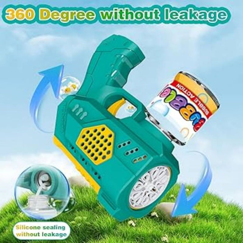 Arminha De Fazer Bolha De sabão Maquina Bubblee Rosa Verde