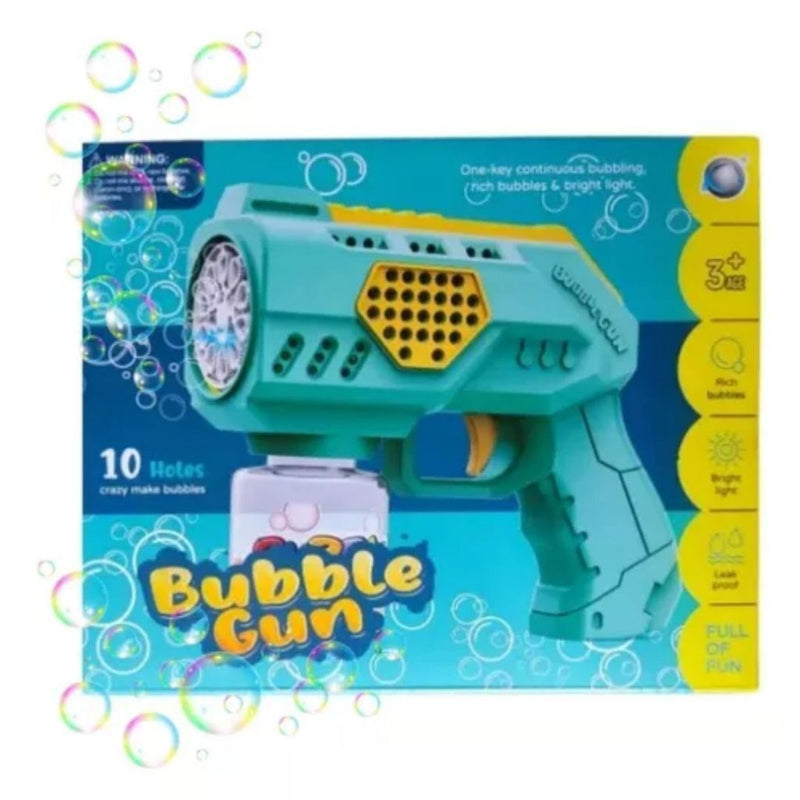 Arminha De Fazer Bolha De sabão Maquina Bubblee Rosa Verde