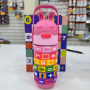 Garrafa De Água Infantil Interativa Educacional Co Números E Contas Garrafa Interativa De Contas Giratórias 360° 520ml