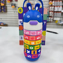 Garrafa De Água Infantil Interativa Educacional Co Números E Contas Garrafa Interativa De Contas Giratórias 360° 520ml
